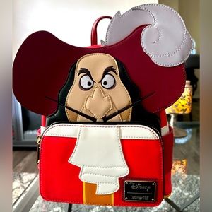 Loungefly Disney Peter Pan Captain Hook Cosplay Mini Backpack